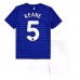 Everton Michael Keane #5 Hjemmedraktsett Barn 2025-26 Korte ermer (+ Korte bukser)